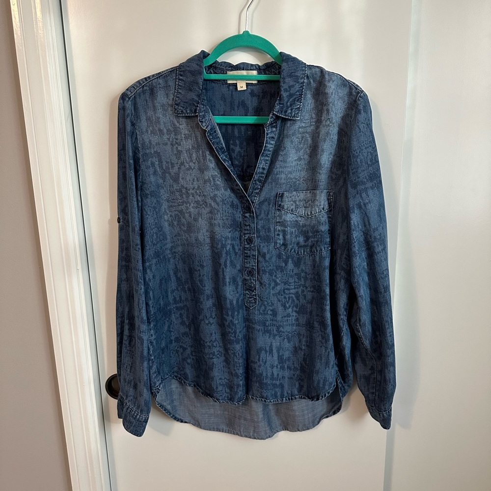 Cloth & Stone | printed chambray popover
